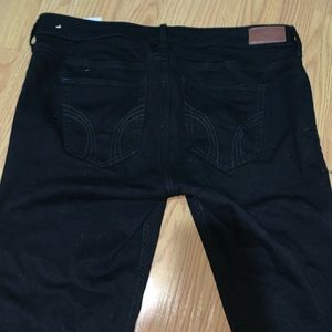 Black Low Rise Super Skinny Hollister Jeans